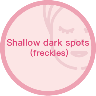 Shallow Dark spots (freckles)